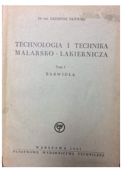 Technologia i technika malarsko-lakiernicza