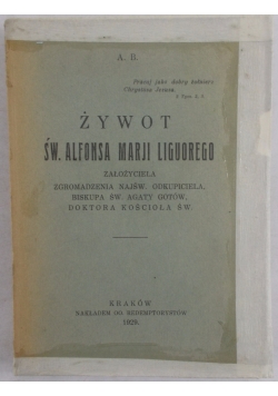 Żywot św. Alfonsa Marji Liguorego, 1929r.