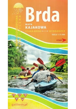 Brda mapa kajakowa 1:75 000