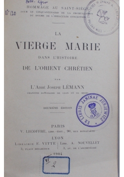 La Vierge Marie , 1904 r.