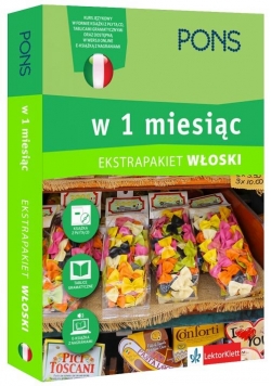Włoski w 1 miesiąc z 3 tablicami językowymi i kursem online