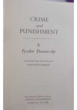 Crime and Punishment