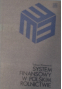 System finansowy w polskim rolnictwie