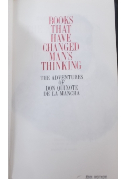 Books  that have changed man's thinking