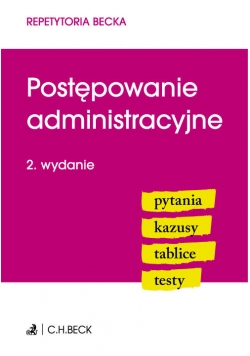 Postępowanie administracyjne Pytania Kazusy Tablice Testy