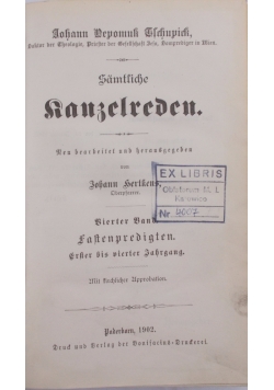 Kanzel reden, 1902r