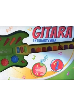 Gitara interaktywna zielona
