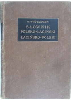 Słownik polsko-łaciński, 1931 r.