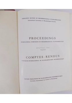 Proceedings Comptes Rendus