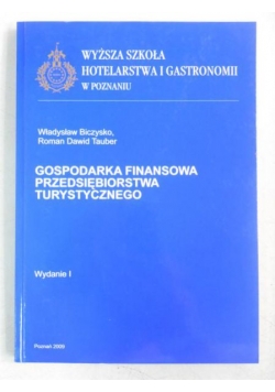 Gospodarka finansowa przedsiebiorstwa turystycznego