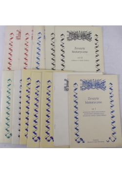 Zeszyty historyczne nr 1,3,5,6,17,20-23,26-29