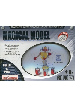 Magical Model Metalowy robot gosposia 96 części