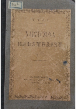 Narzeczona Harambaszy, 1901 r.