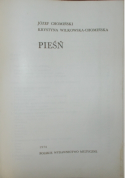 Pieśń, Tom 3