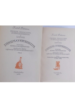 Dzieje, przygody. Doświadczenia i zapiski Dawida Copperfielda - Tom 1 i 2.