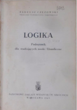 Logika.  1949 r.