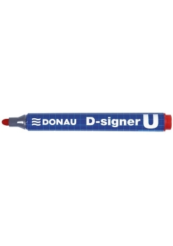 Marker permanentny Donau D-signer U czerwony