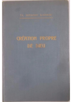 Sur La creation propre de dieu. 1936 r.