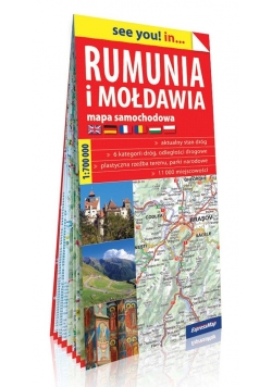 Rumunia i Mołdawia Mapa samochodowa 1:700 000