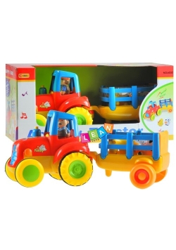Duży traktor + przyczepa
