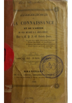 La Connaissance, 1848 r.