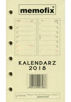 Kalendarz 2018 memofix