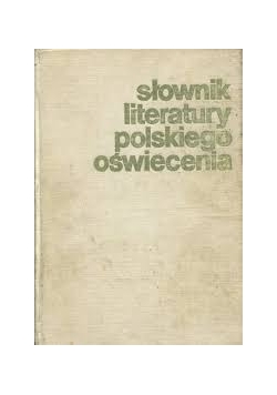 Słownik literatury polskiego oświecenia