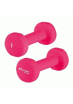 Zestaw hantli winylowych Shape III 1 kg różowe