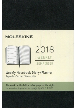 Kalendarz Moleskine 2018 czarny