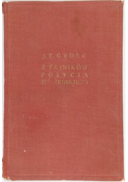 Z tajników pożycia małżeńskiego i jego społecznych powikłań, 1935 r.