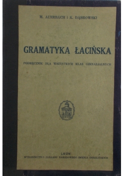 Gramatyka łacińska, 1934 r.