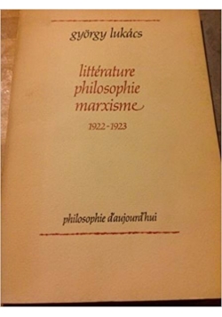 Litterature philosophie marxisme 1922-1923