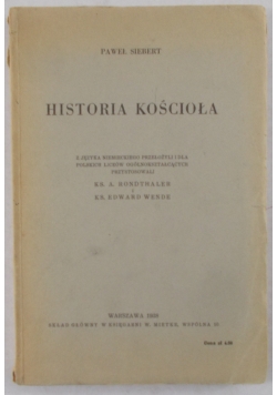 Historia kościoła, 1938r.