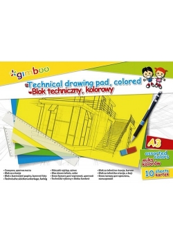 Blok techniczny Gimboo A3 kolorowy 10 kartek