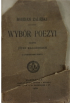 Wybór poezji - Bohdan Zaleski , 1909 r.