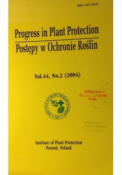 Postępy w Ochronie Roślin. Progress in Plant Protection 2004