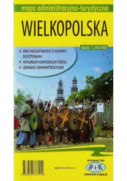 Wielkopolska mapa administracyjno-turystyczna