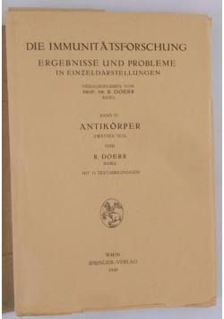 Die Immunitätsforschung , 1949