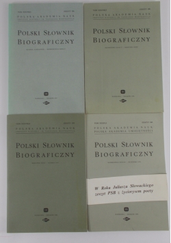Polski Słownik Biograficzny  XXXVIII/1, XXXVIII/3, XXXVIII4, XXXIX/1
