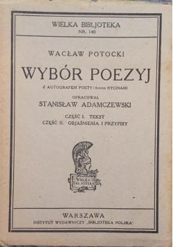 Wybór poezji, 1930 r.