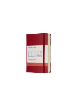Kalendarz dzienny Moleskine 12M P czerwony szkarłatny