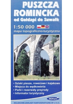 Puszcza Romincka od Gołdapi do Suwałk mapa 1:50 000