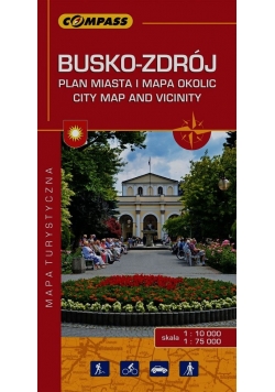 Busko-Zdrój Plan miasta i mapa okolic mapa turystyczna