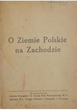 O Ziemie Polskie na Zachodzie