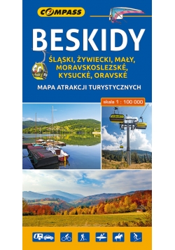 Beskidy mapa atrakcji turystycznych