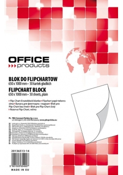 Blok do flipchartów gładki 50 kartek biały
