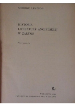 Historia literatury angielskiej w zarysie