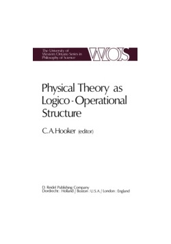 Physical Theory as Logico - Operational Structure