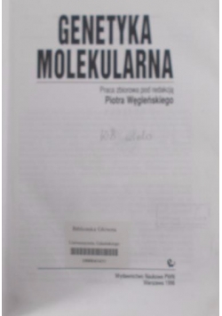 Genetyka Molekularna