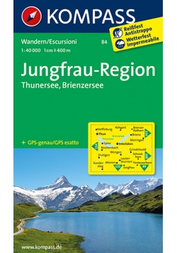 Junfrau Region Thunersee Brienzersee 1:40000